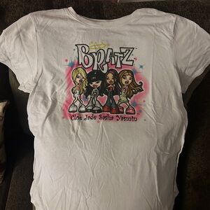 Girls' White Graphic T-Shirt